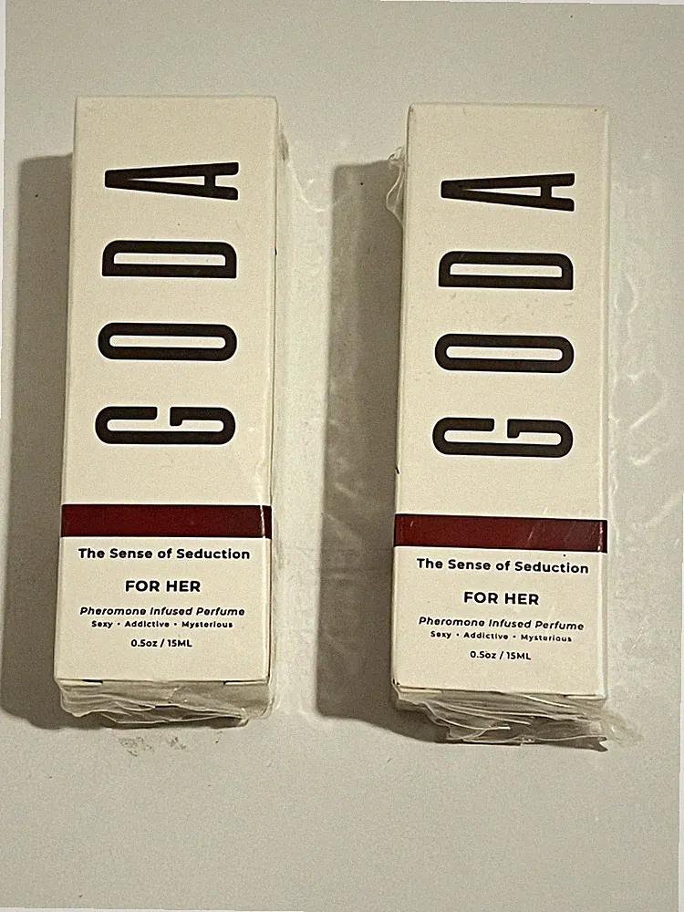 Goda For Her Pheromone Infused Perfume 0.5 fl oz Vegan Lot Of 2 New Open Box