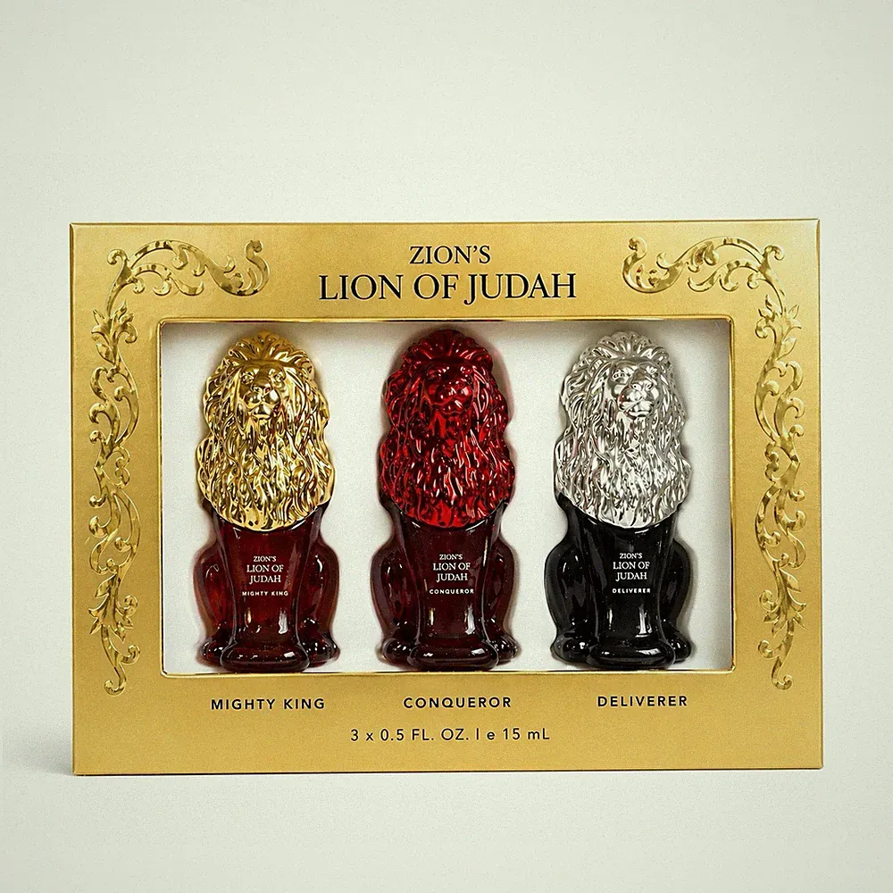 Zion's Lion of Judah Gift Set Spray 3 x 0.5 fl oz Mighty King Conqueror Deliver...